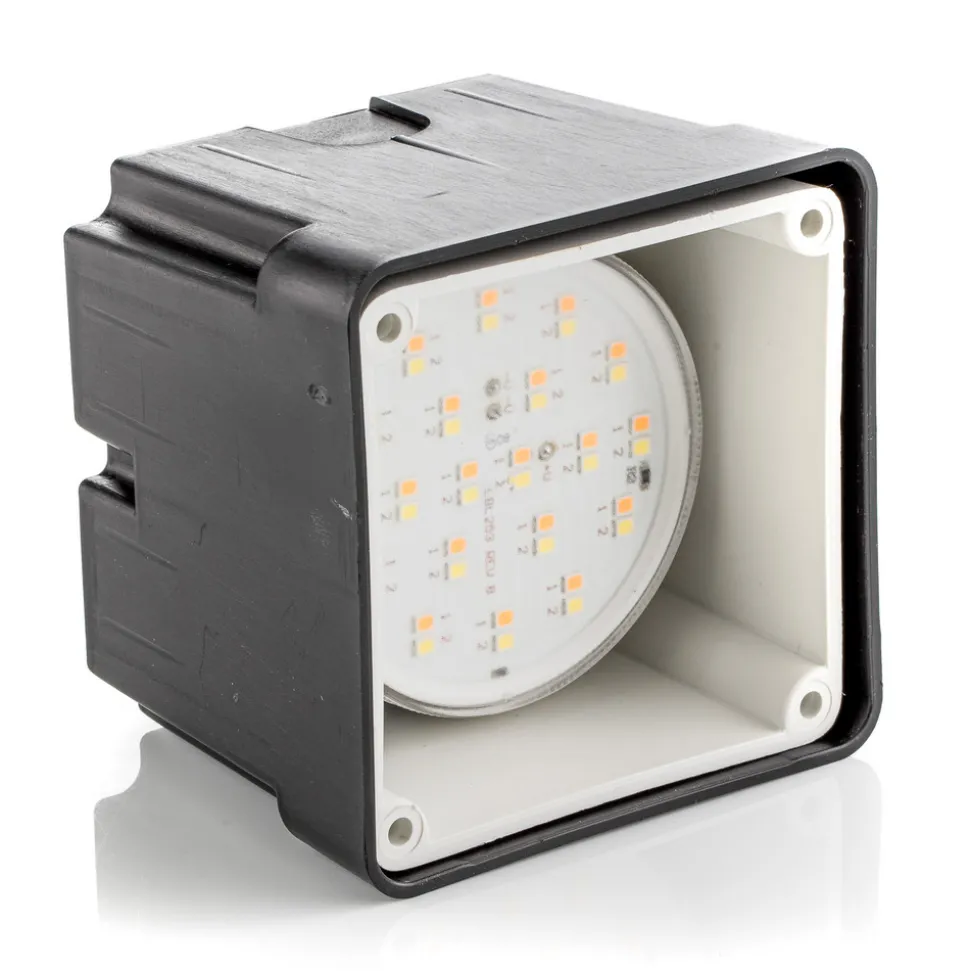 LED-innbyggingslampe Leti 100 Square-ST svart CCT