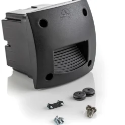 LED-innbyggingslampe Leti 100 Square-ST svart CCT