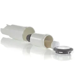 LED-innfellingslampe Aldo rund svart/klar 3 000 K