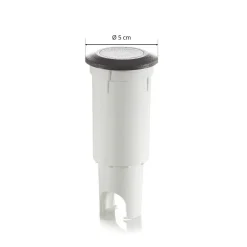 LED-innfellingslampe Aldo rund svart/klar 3 000 K