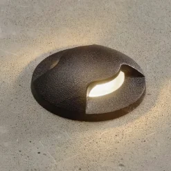 LED-innfellingslampe Aldo 2L svart/klar 3 000 K