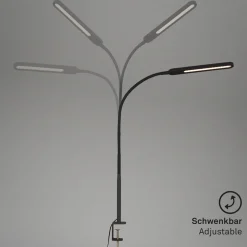 LED-klemmelampe Servo, dimbar, CCT, svart