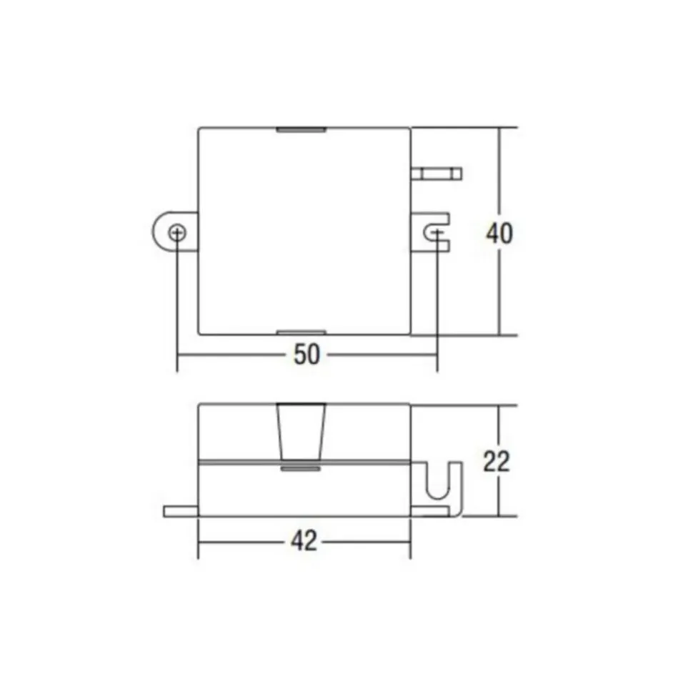 LED-konverter, 6W, 250mA CC, 230VAC til 2–23VDC