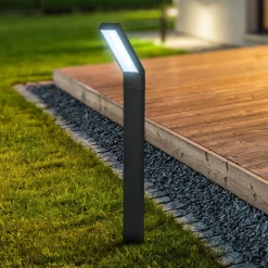 LED-lampe med jordspyd 3796015, svart, plast, CCT