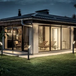 LED-lampe med jordspyd 3796015, svart, plast, CCT