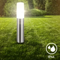 LED-lampe med jordspyd 3925032 12V 3x startpakke stål Ø 4 cm