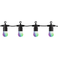 LED-lyskjede tint Stella, 12 lys, CCT, RGB