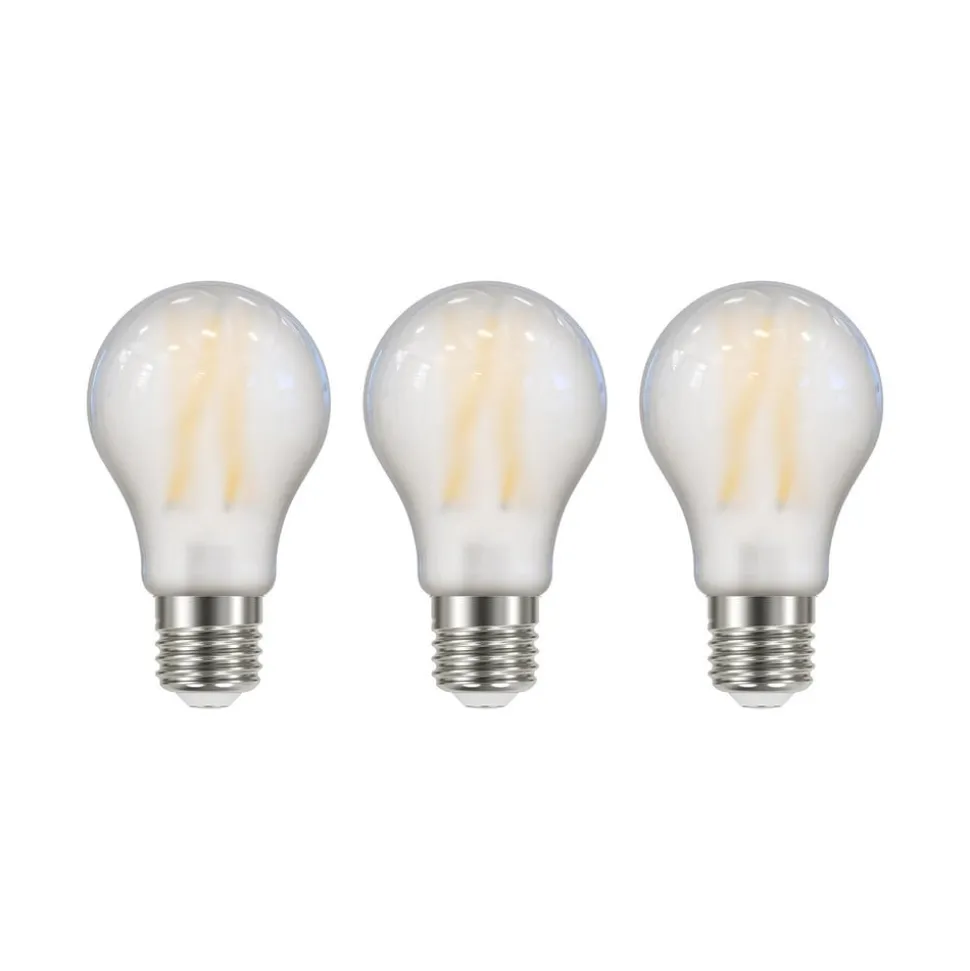 LED-lyspære Filament matt E2 A60 3,8W 3000K 806lm 3er