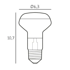 LED-lyspære Reflektor, E27, 5 W, 2700 K, dimbar