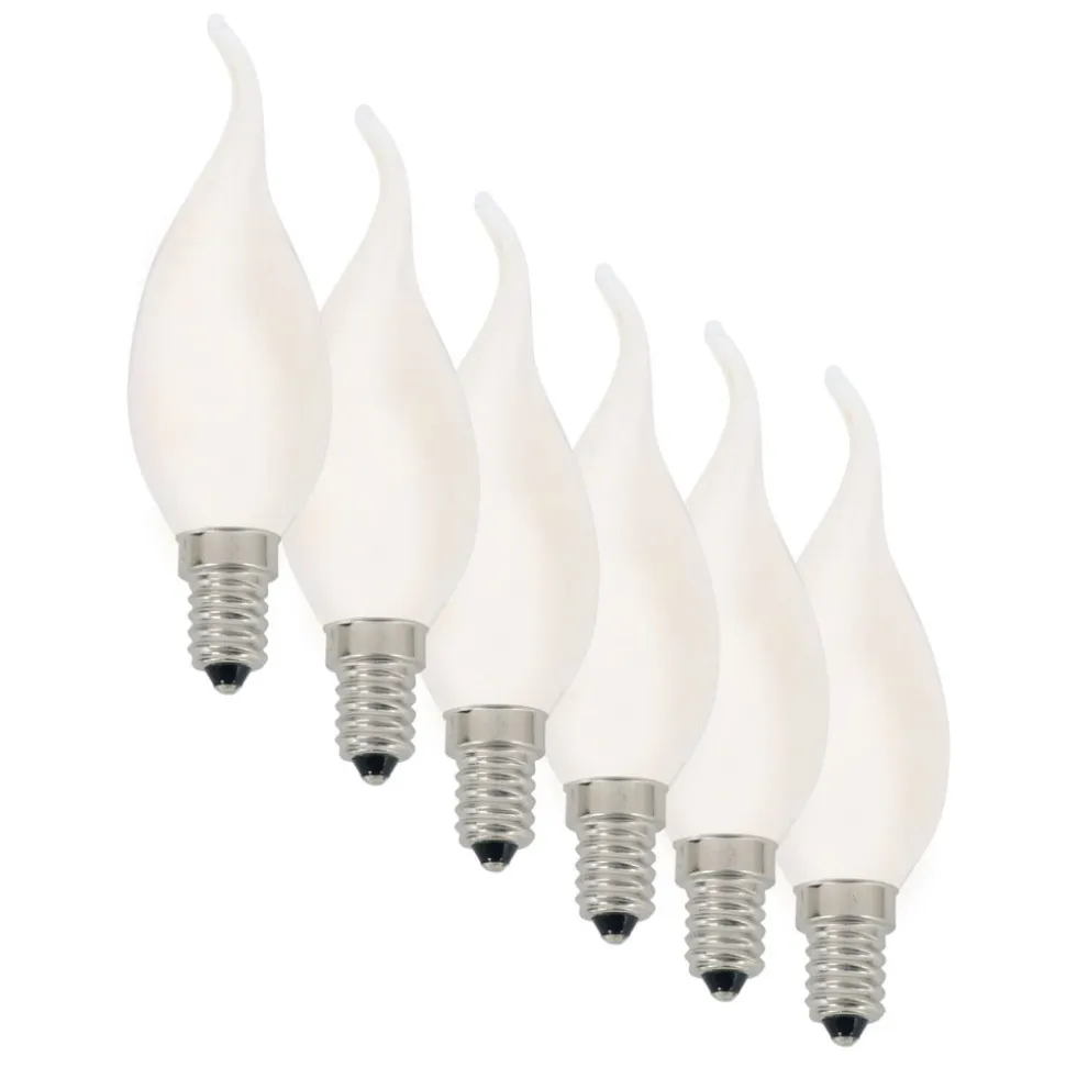 LED-mignon E14 4W 450lm varmhvit 6-er