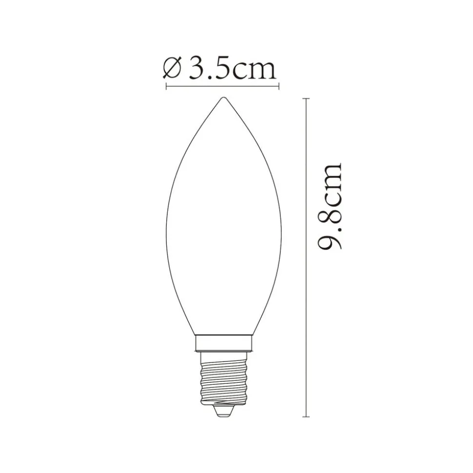 LED-mignonpære E14 3W 2 200K dimbar