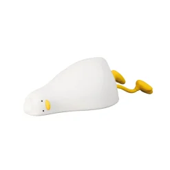 LED-nattbordslampe Ducky, and, hvit, timer, dimbar