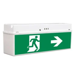 LED-nødlampe for vegg- og takmontering