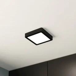 LED-panel for utenpåliggende montering Fueva 5 IP20 830 svart 16x16cm