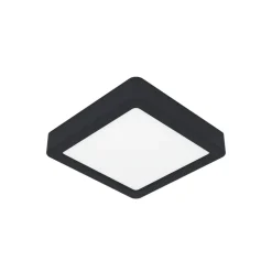 LED-panel for utenpåliggende montering Fueva 5 IP20 830 svart 16x16cm