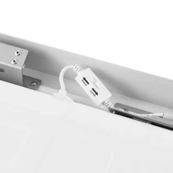 LED-panel PRO OFFICE SANO, 123 x 33 cm, DALI hvit metall CCT