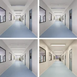 LED-panel PRO OFFICE SANO, 153 x 33 cm, DALI hvit metall CCT