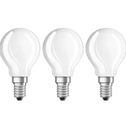LED-pære E14 4 W, 470 lumen, 3-pakk
