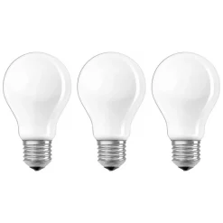 LED-pære E27 7 W, 806 lumen, 3-pakk