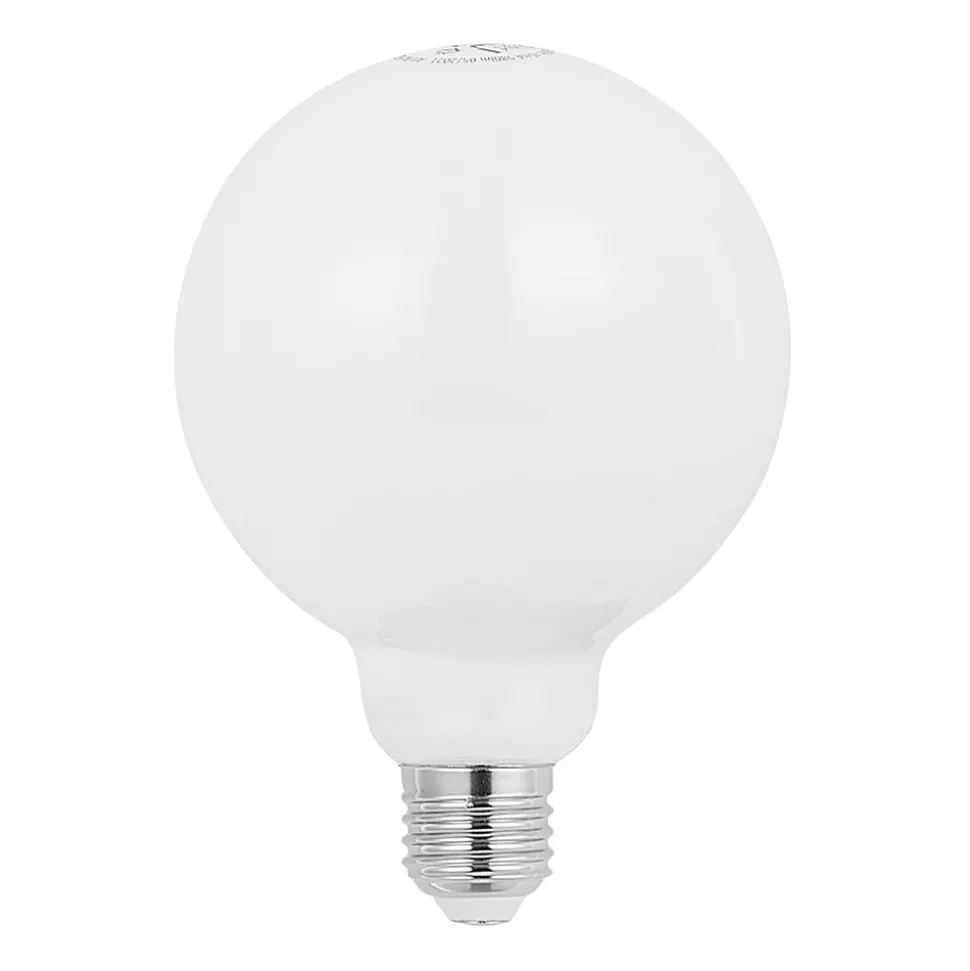 LED-pære E27 8 W G95 2 700 K globe, dimbar, opal