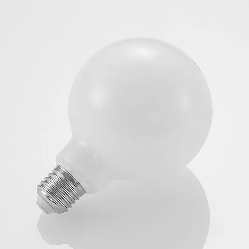 LED-pære E27 4 W G95 2 700 K globe, dimbar, opal