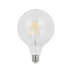 LED-pære E27 8 W G125 2 700 K globe filament, klar