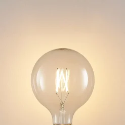 LED-pære E27 8 W G125 2 700 K globe filament, klar