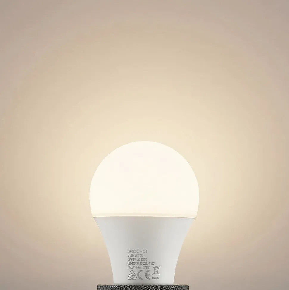 LED-pære E27 A60 9,5W 3 000 K opal 3 stk