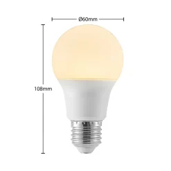 LED-pære E27 A60 8W 3 000 K opal 3 stk