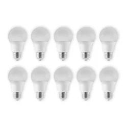 LED-pære E27 A60 4,9W 3 000 K opal 10 stk