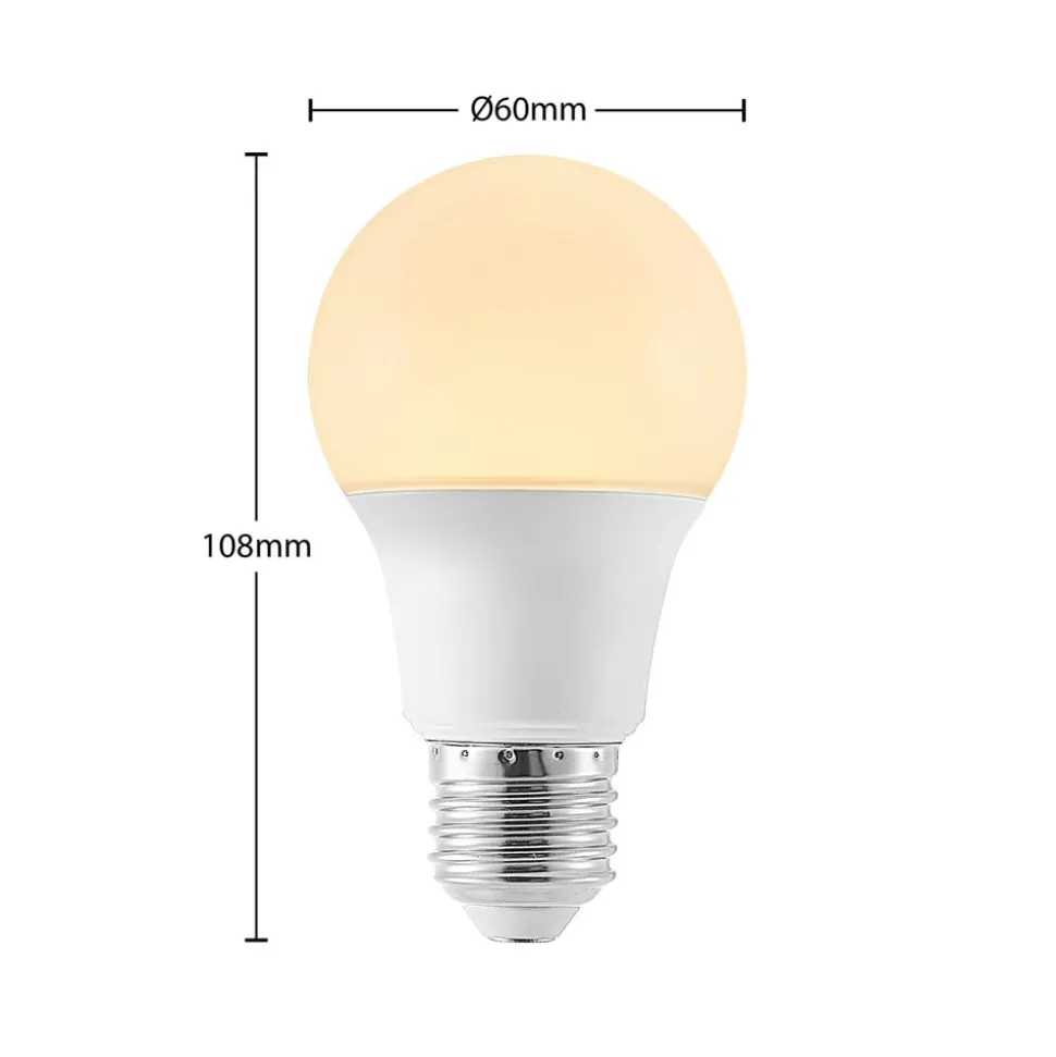 LED-pære E27 A60 4,9W 3 000 K opal 10 stk