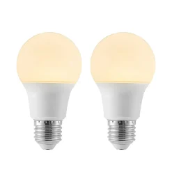 LED-pære E27 A60 8W 3 000 K opal 2 stk