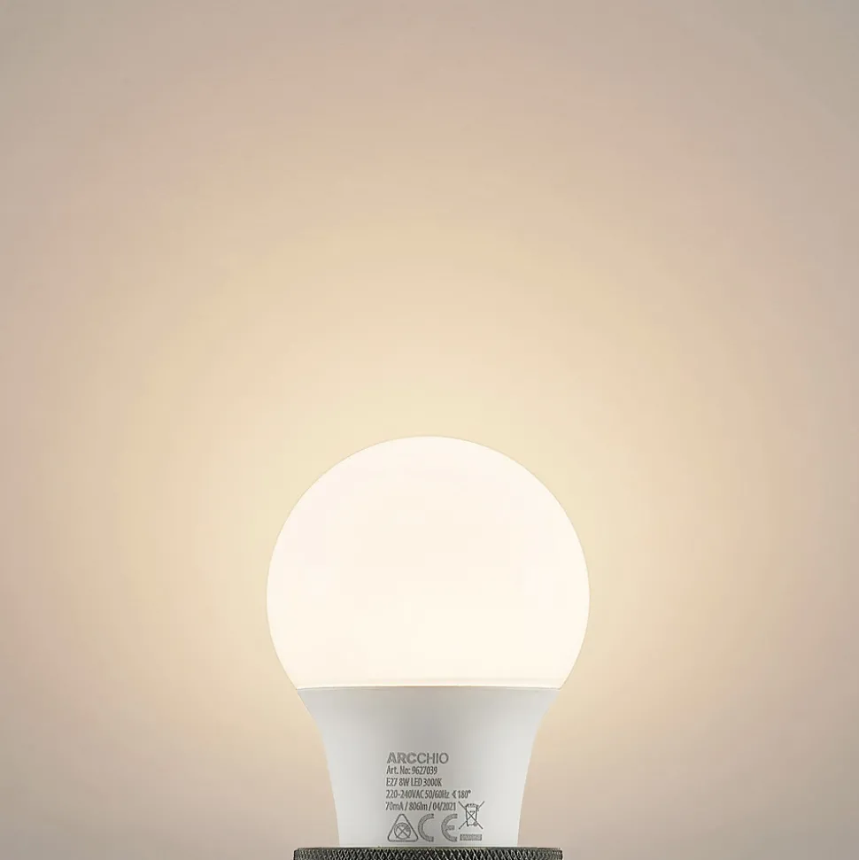 LED-pære E27 A60 8W 3 000 K opal 2 stk