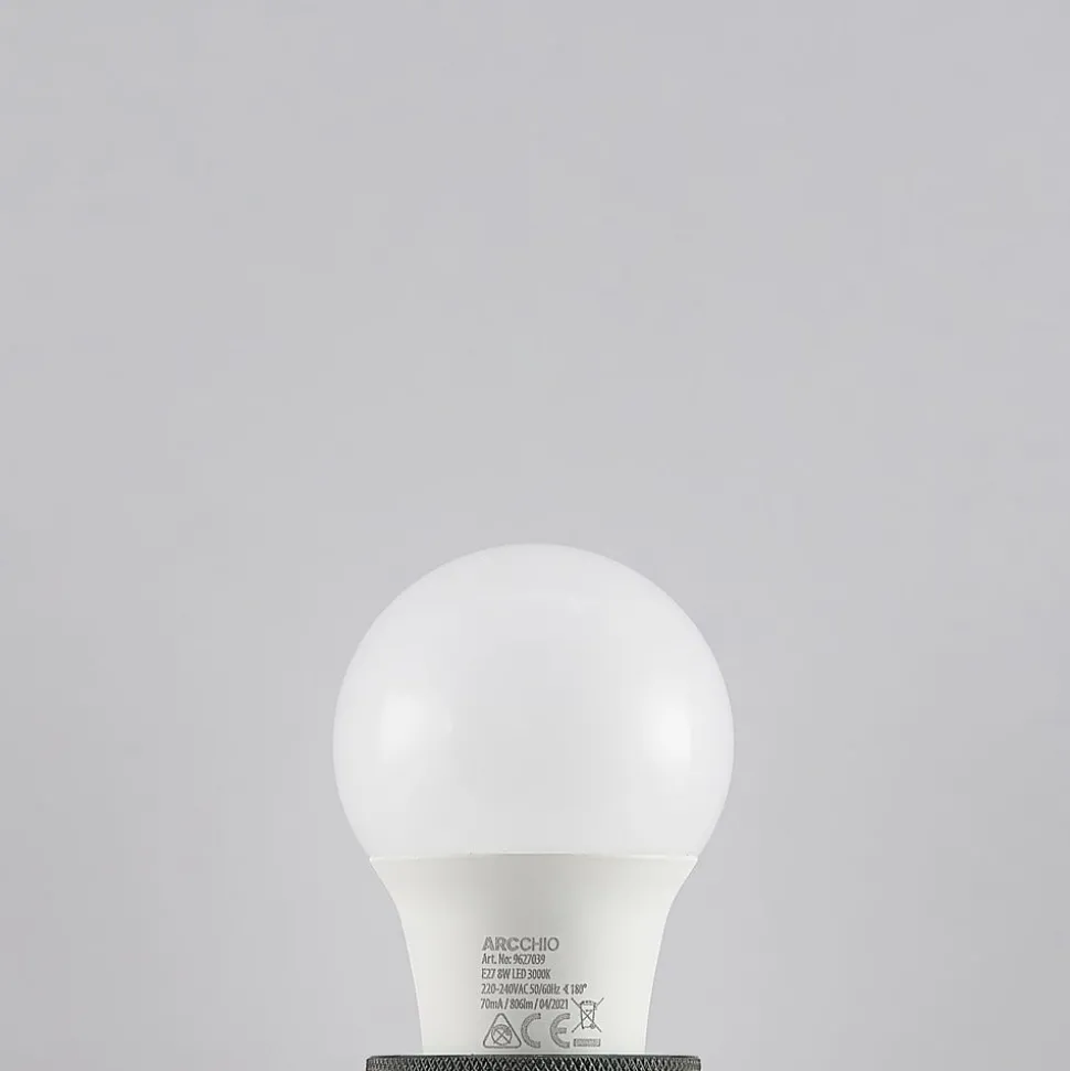 LED-pære E27 A60 8W 3 000 K opal 2 stk