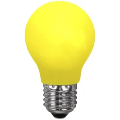 LED-pære E27 for lyslenker, bruddsikker, gul