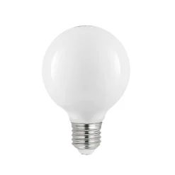 LED-pære E27 8W G80 2 700K dimbar, opal, sett med 2 stk
