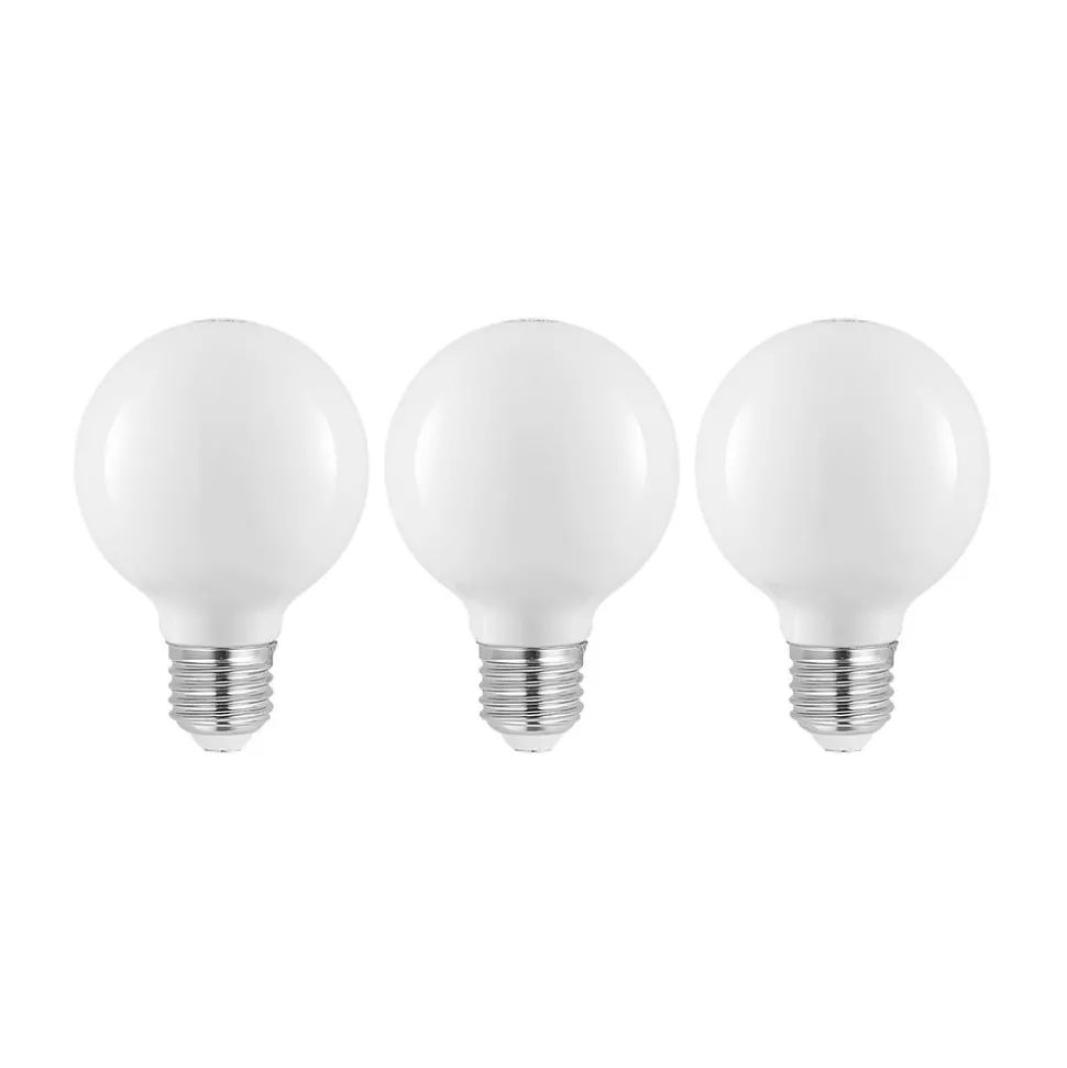 LED-pære E27 4W G80 2 700 K dimbar opal 3 stk