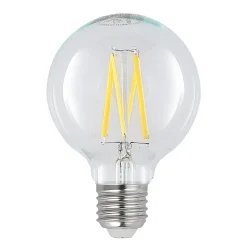 LED-pære E27 8W G80 2 700 K filament, dimbar, klar