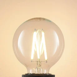 LED-pære E27 8W G80 2 700 K filament, dimbar, klar