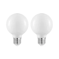 LED-pære E27 4W G80 2 700 K opal 2 stk