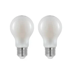 LED-pære E27 8W 2 700 K dimbar opal 2stk