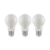 LED-pære E27 8W 2 700 K dimbar opal 3stk
