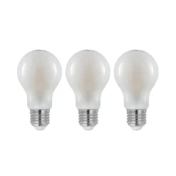 LED-pære E27 8W 2 700 K dimbar opal 3stk