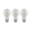 LED-pære E27 6W 2 700 K dimbar opal 3stk