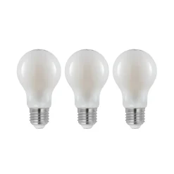LED-pære E27 6W 2 700 K dimbar opal 3stk