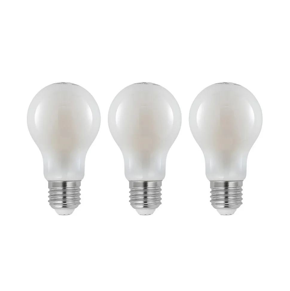 LED-pære E27 4W 2 700 K dimbar, opal 3stk