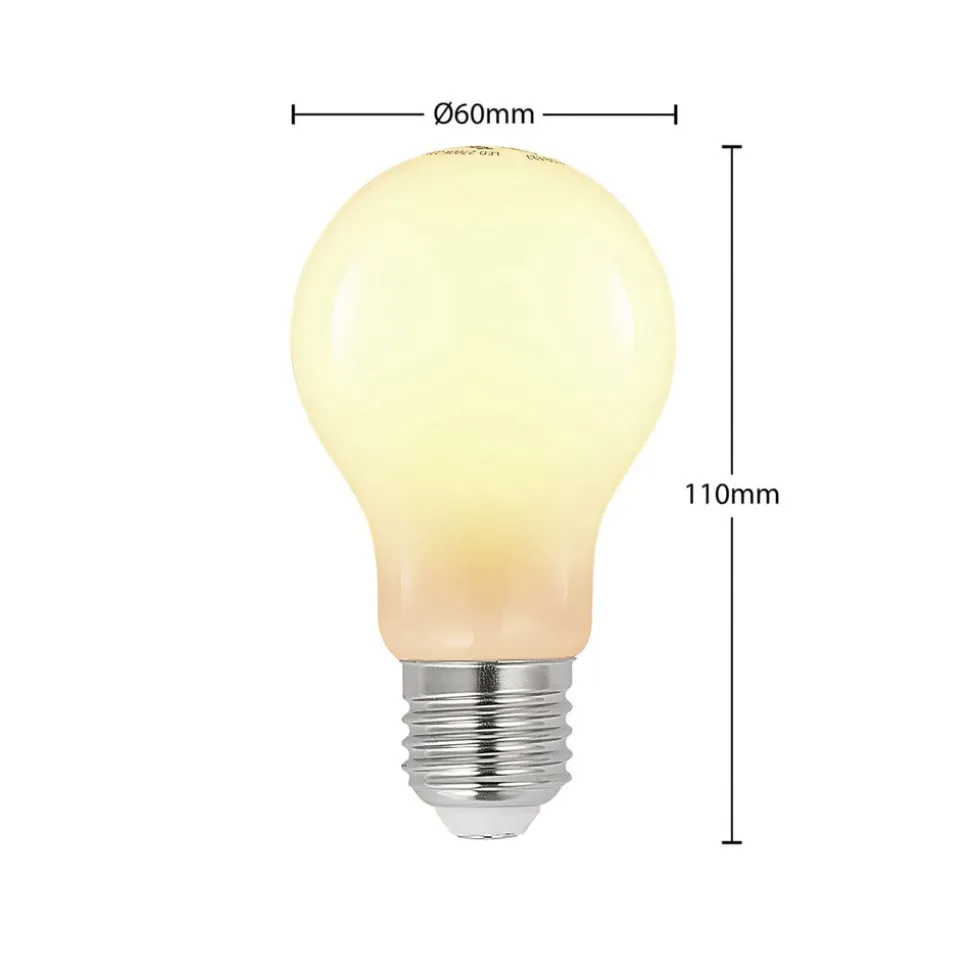 LED-pære E27 4W 2 700 K dimbar, opal 3stk
