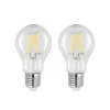 LED-pære E27 4W 2 700 K filament dimbar klar 2stk