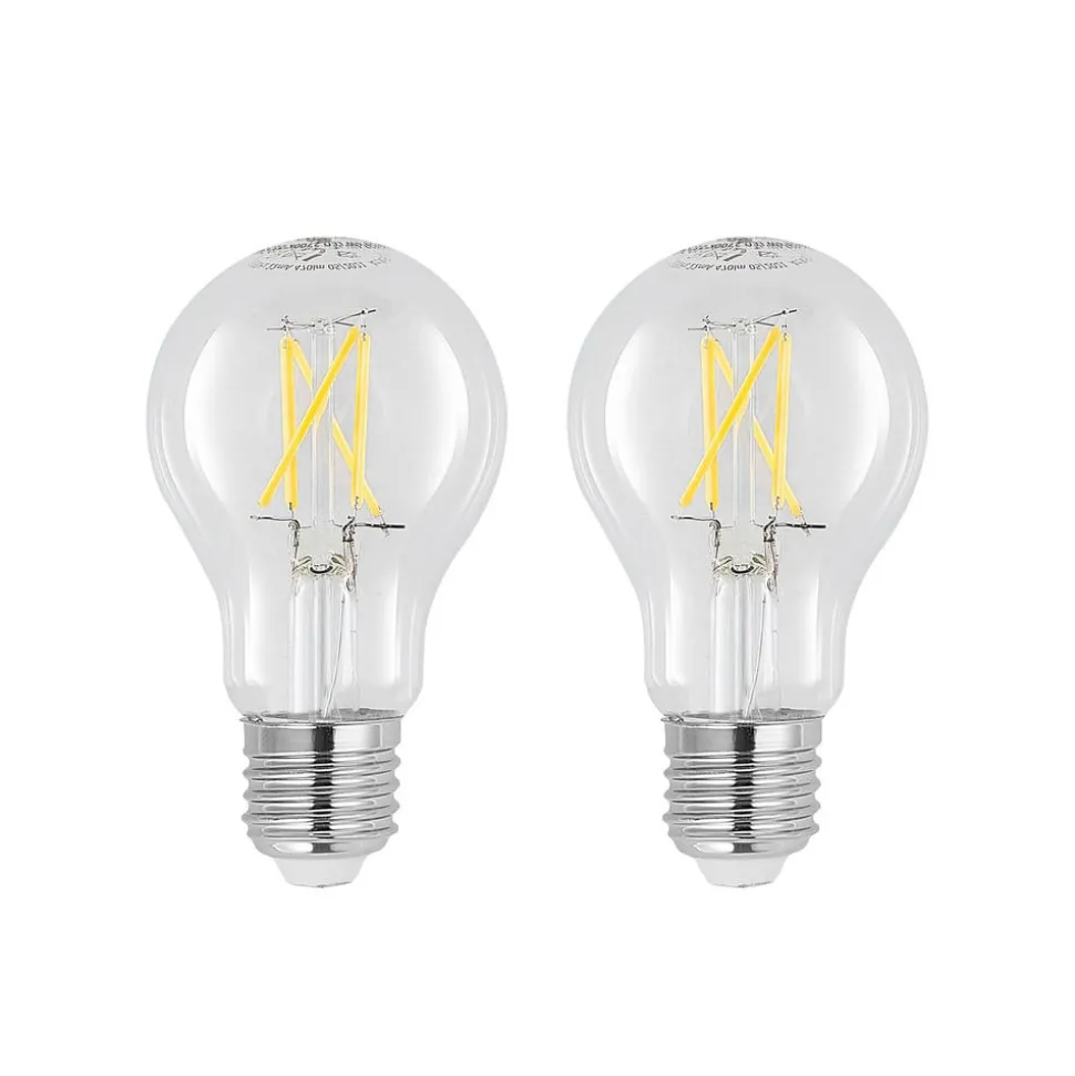 LED-pære E27 4W 2 700 K filament dimbar klar 2stk