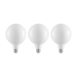 LED-pære E27 8W 2 700 K G125 dimbar opal 3stk